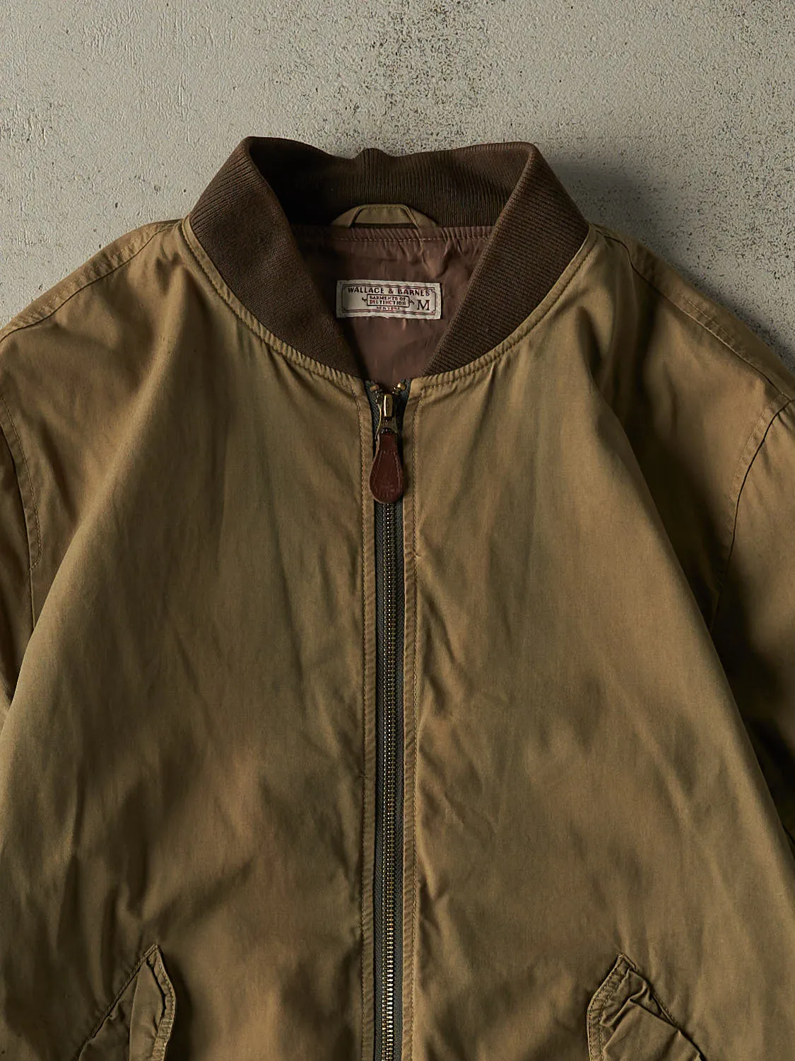 Vintage 90s Sun Faded Green Bomber Jacket (M/L) sold by Rebalance Vintage product image thumbnail 2