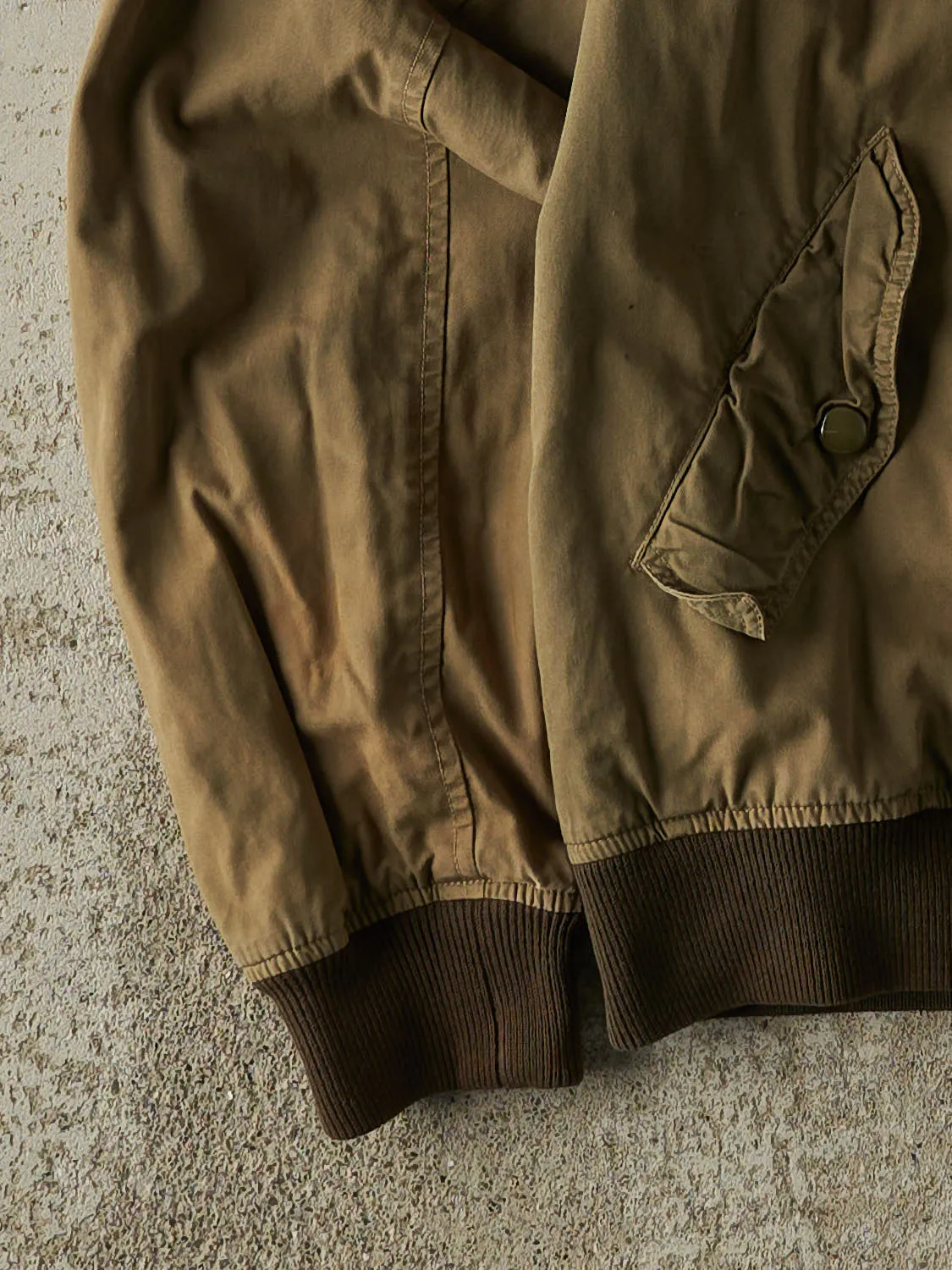 Vintage 90s Sun Faded Green Bomber Jacket (M/L) sold by Rebalance Vintage product image thumbnail 3