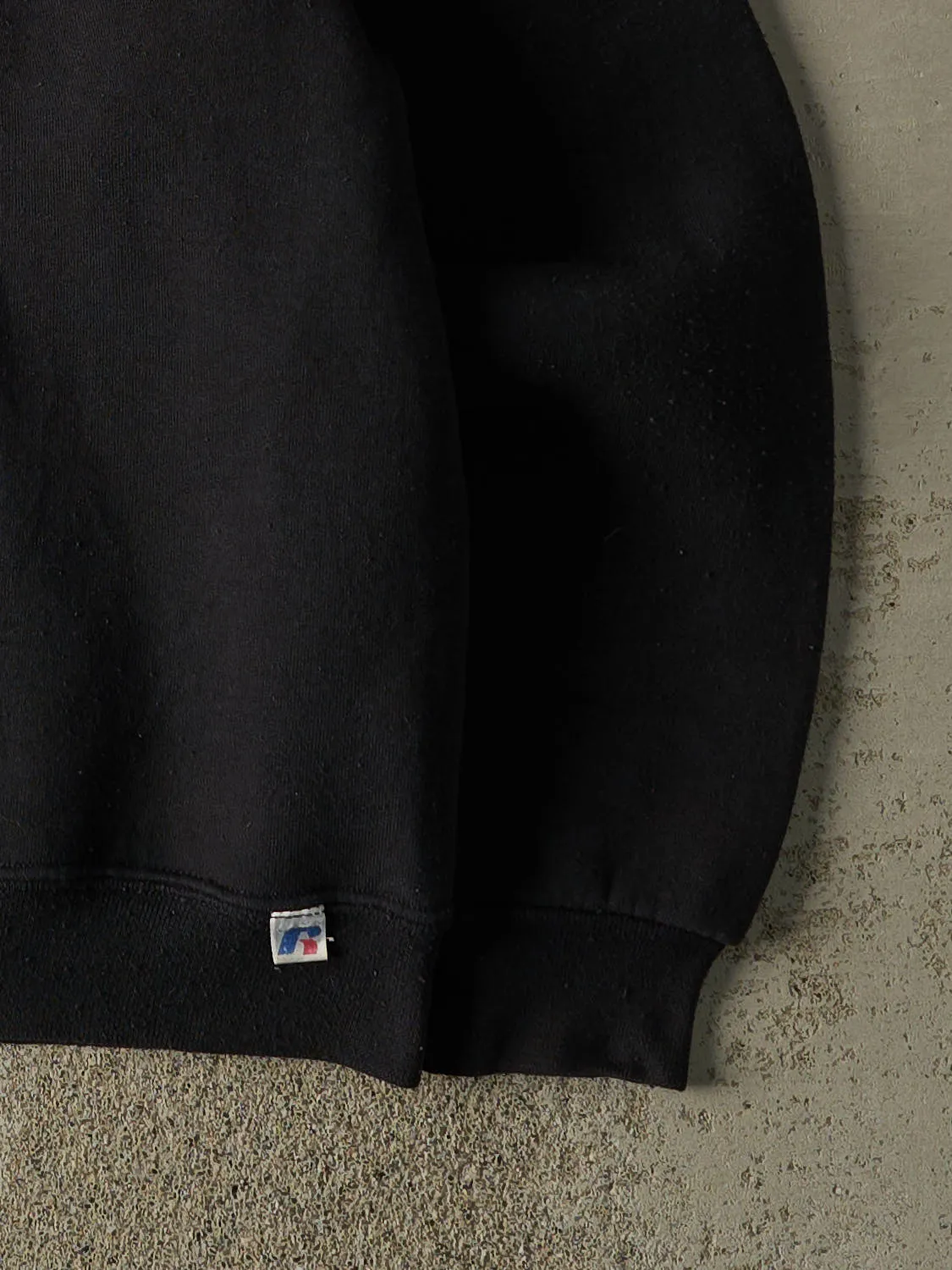 Vintage Y2K Black Russell Athletic Blank Crewneck (S/M) sold by Rebalance Vintage product image thumbnail 4