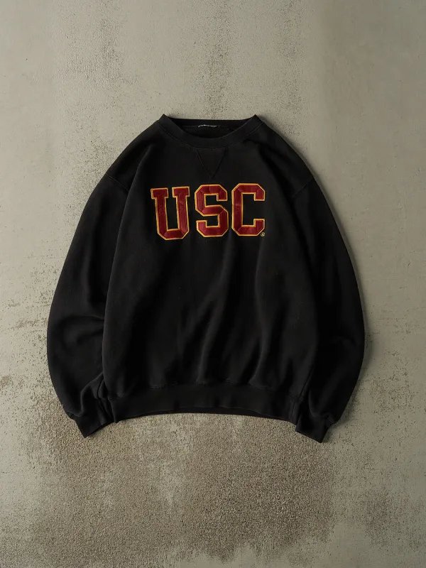 Vintage 90s Black USC Embroidered Crewneck (L/XL) sold by Rebalance Vintage