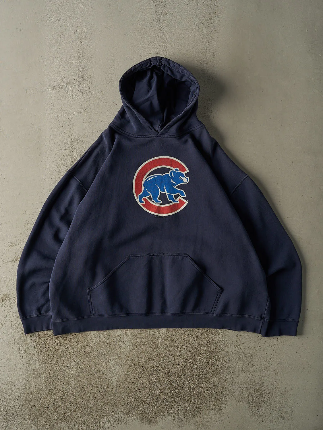 Vintage 05' Navy Blue Chicago Cubs Boxy Hoodie (XXL) sold by Rebalance Vintage