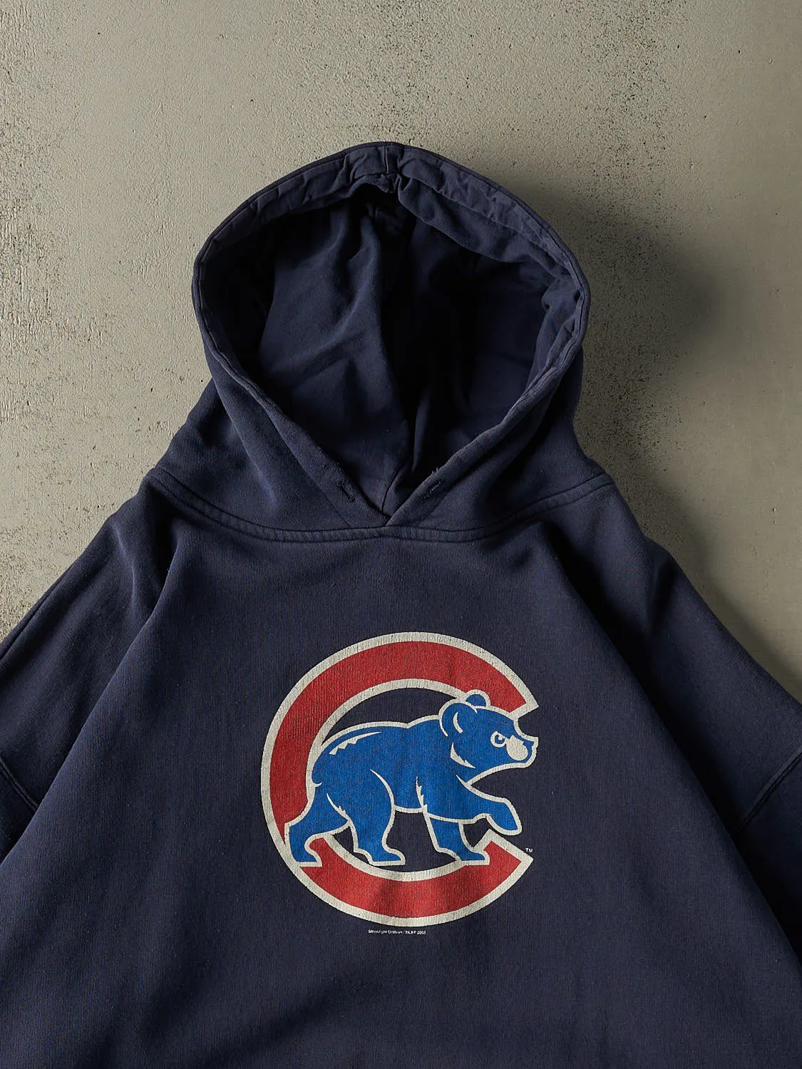 Vintage 05' Navy Blue Chicago Cubs Boxy Hoodie (XXL) sold by Rebalance Vintage product image thumbnail 2
