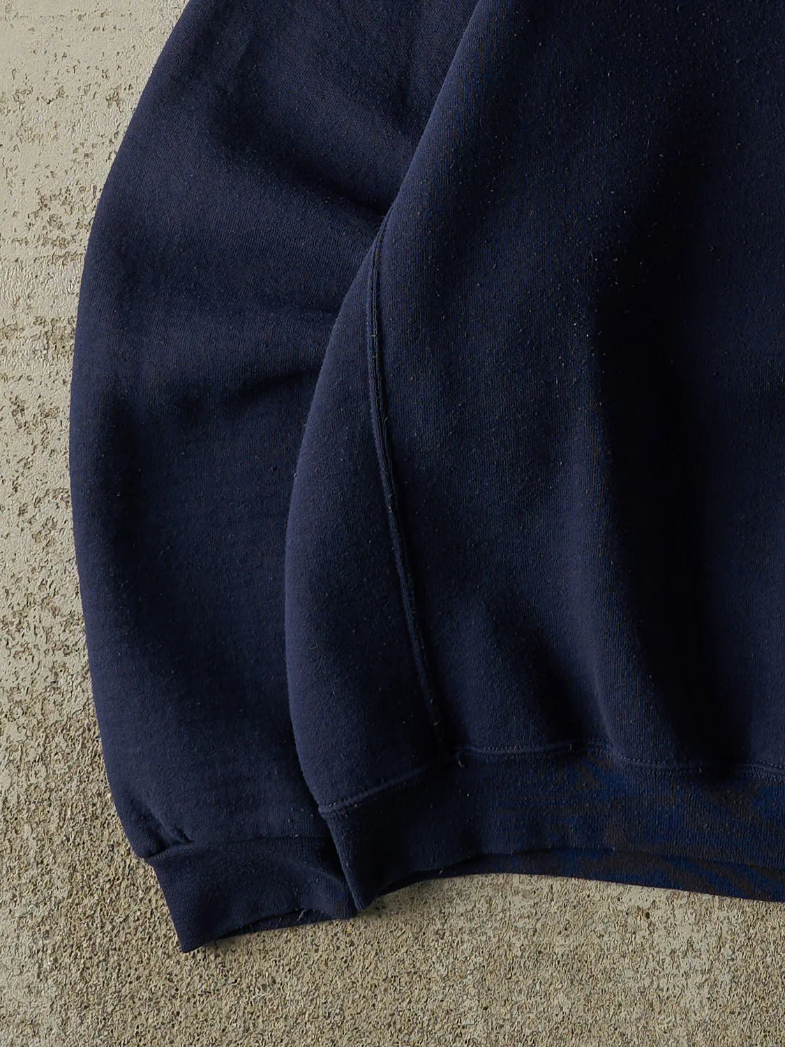 Vintage Y2K Navy Blue Russell Athletic Blank Crewneck (XL) sold by Rebalance Vintage product image thumbnail 3