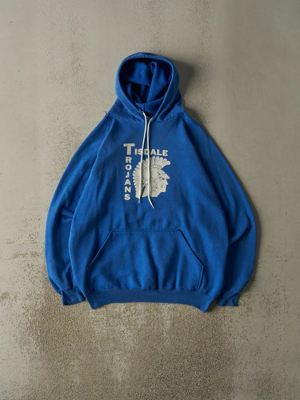 Vintage 80s Blue Tisdale Trojans Hoodie (M/L) sold by Rebalance Vintage