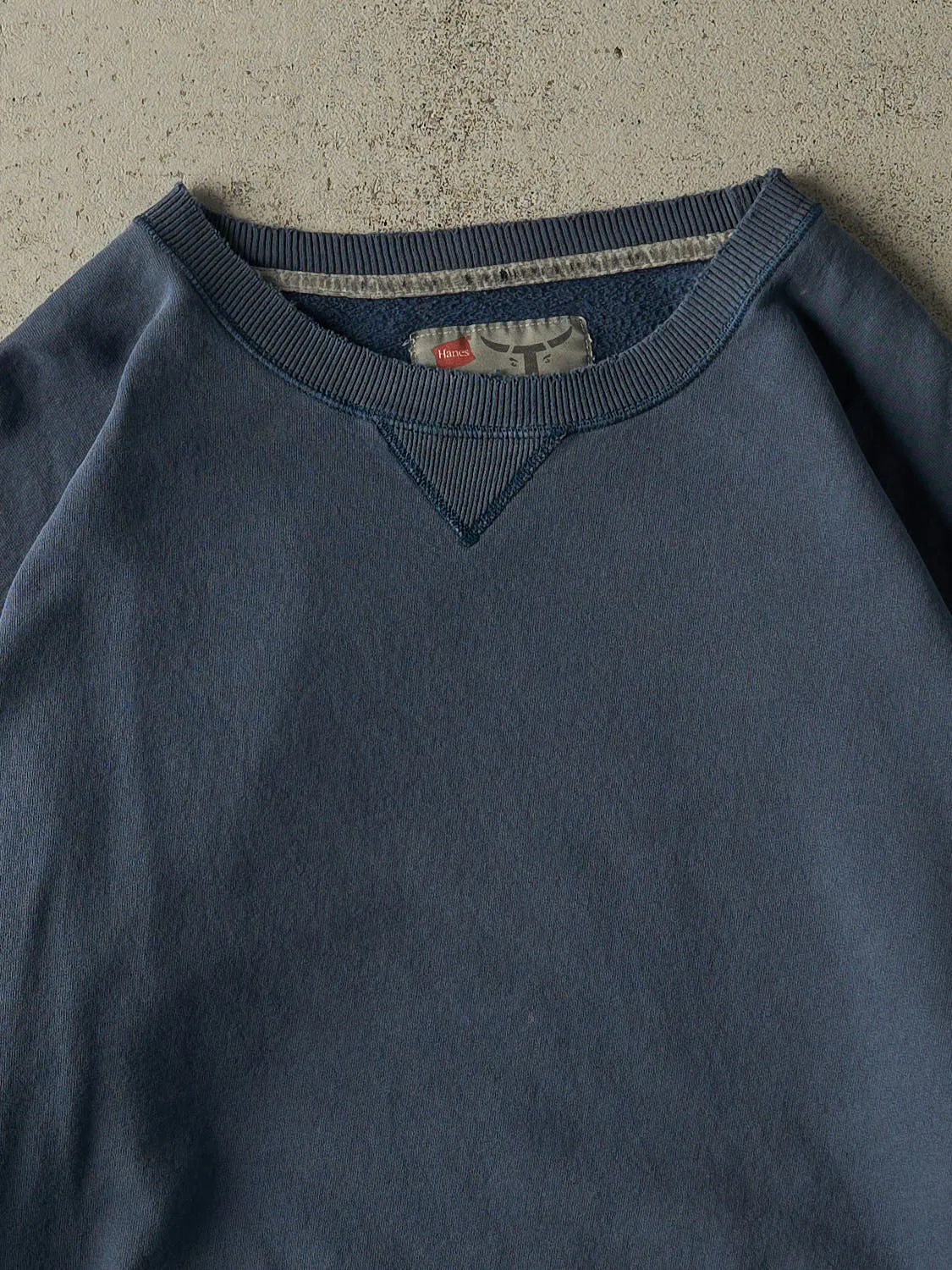 Vintage Y2K Slate Blue Blank Boxy Crewneck (XL/XXL) sold by Rebalance Vintage product image thumbnail 2