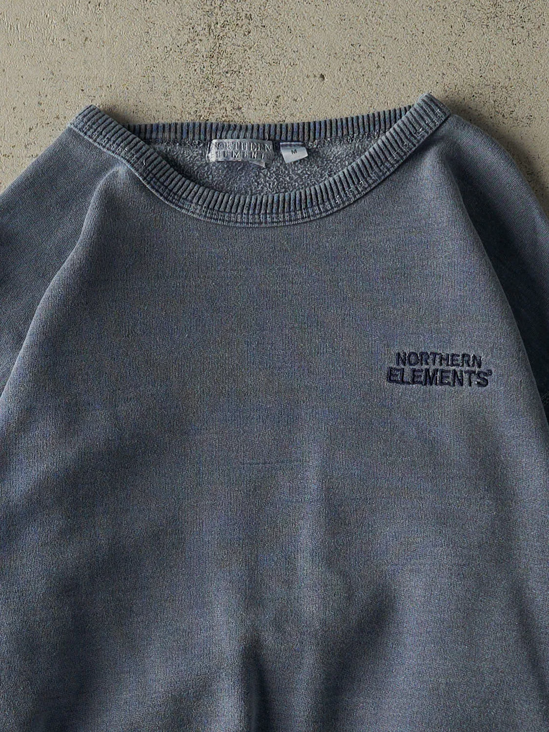 Vintage 90s Washed Blue Northern Elements Embroidered Crewneck (M/L) sold by Rebalance Vintage product image thumbnail 2