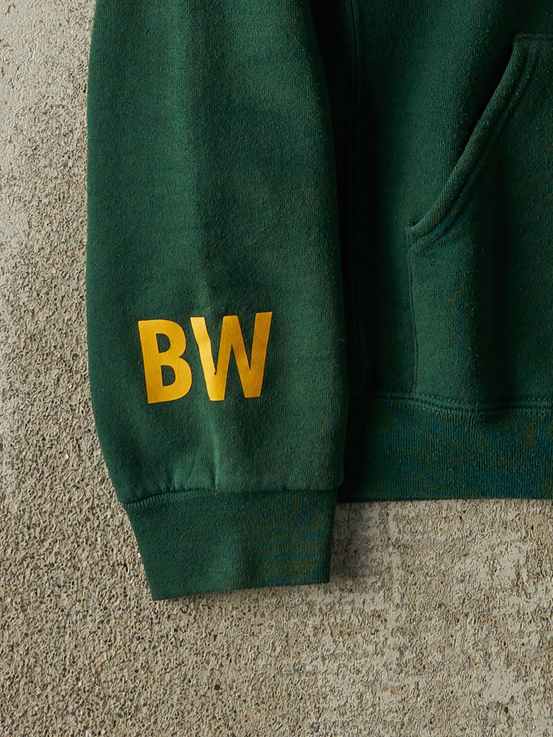 Vintage Y2K Green Buckeyes Basketball Russell Athletic Hoodie (L) sold by Rebalance Vintage product image thumbnail 4