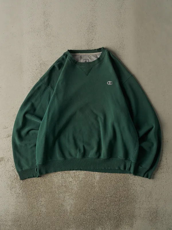 Vintage 90s  Green Champion  Embroidered Crewneck (L/XL) sold by Rebalance Vintage