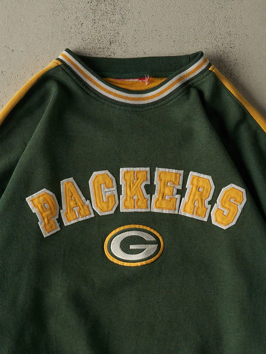 Vintage 90s Green Green Bay Packers Embroidered Crewneck (L/XL) sold by Rebalance Vintage product image thumbnail 2