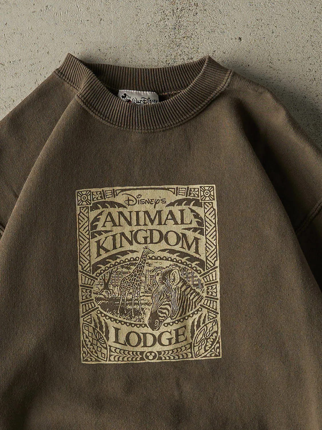 Vintage 90s Green Disney's Animal Kingdom Crewneck (XS/S) sold by Rebalance Vintage product image thumbnail 2