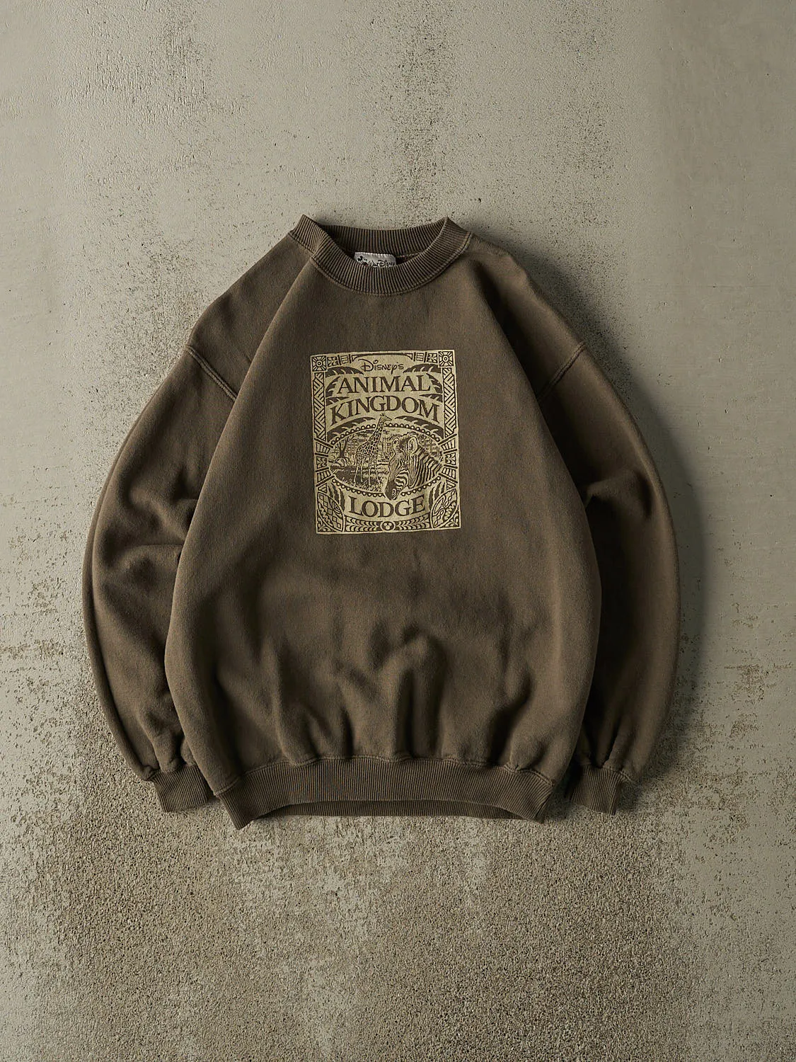 Vintage 90s Green Disney's Animal Kingdom Crewneck (XS/S) sold by Rebalance Vintage