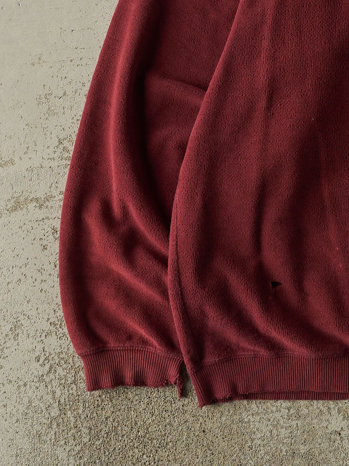 Vintage 90s Burgundy Mondetta Sport Embroidered Inside Out Crewneck (XL/XXL) sold by Rebalance Vintage product image thumbnail 3