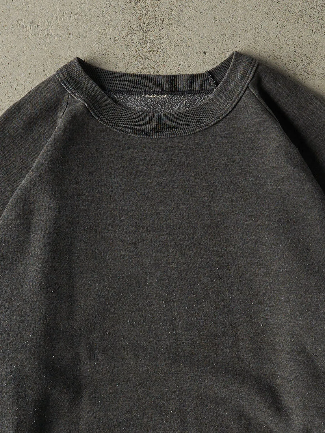 Vintage 80s Charcoal Grey Blank Crewneck (XL/XXL) sold by Rebalance Vintage product image thumbnail 2
