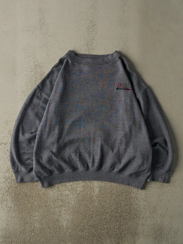 Vintage 90s Charcoal Grey USA Olympics Embroidered Boxy Crewneck (XXL) sold by Rebalance Vintage