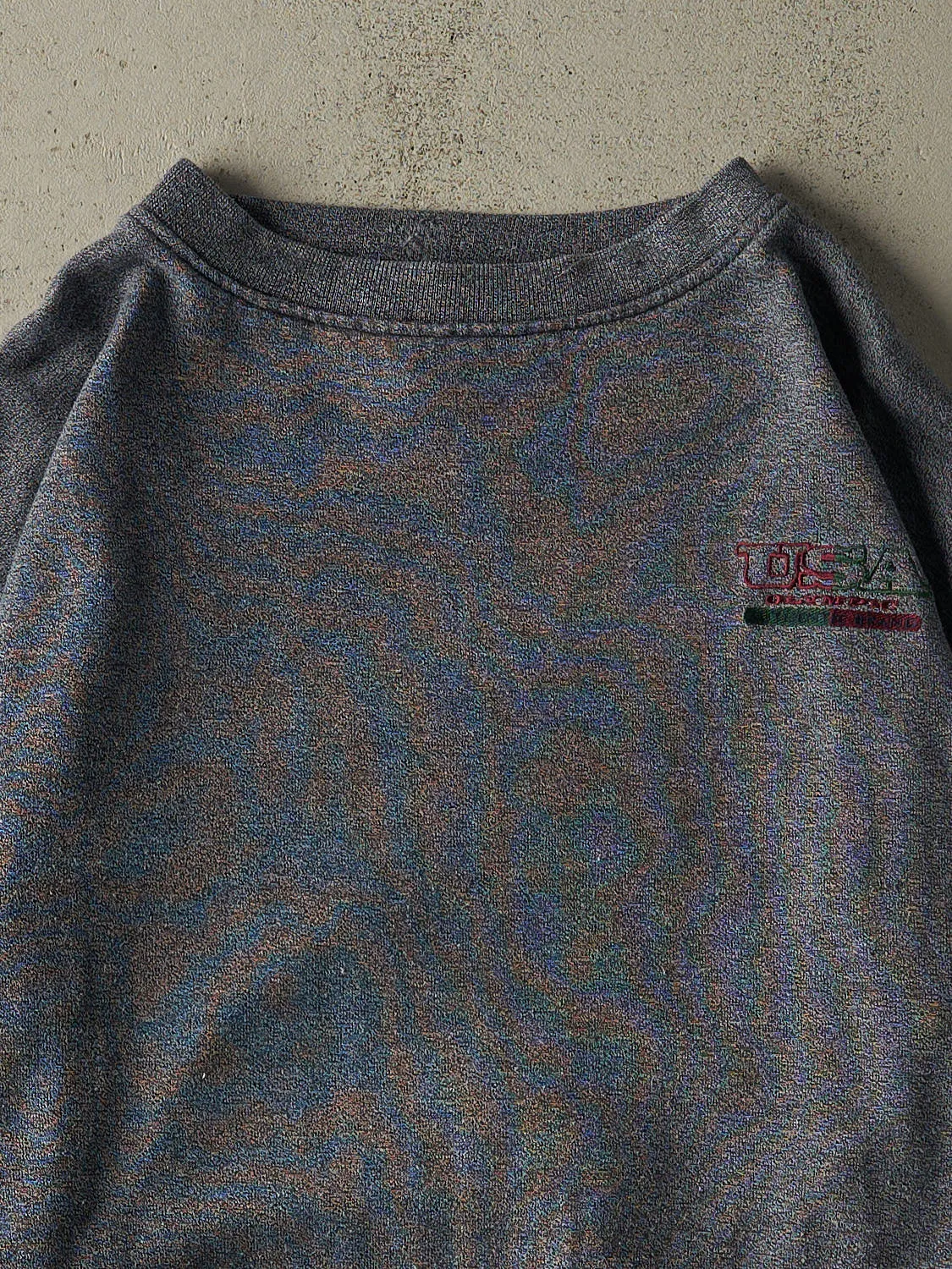 Vintage 90s Charcoal Grey USA Olympics Embroidered Boxy Crewneck (XXL) sold by Rebalance Vintage product image thumbnail 2