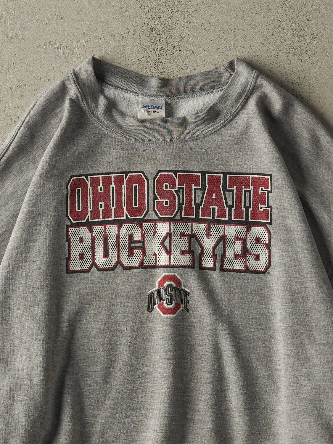 Vintage Y2K Grey Ohio State Buckeyes Crewneck (XL/XXL) sold by Rebalance Vintage product image thumbnail 2