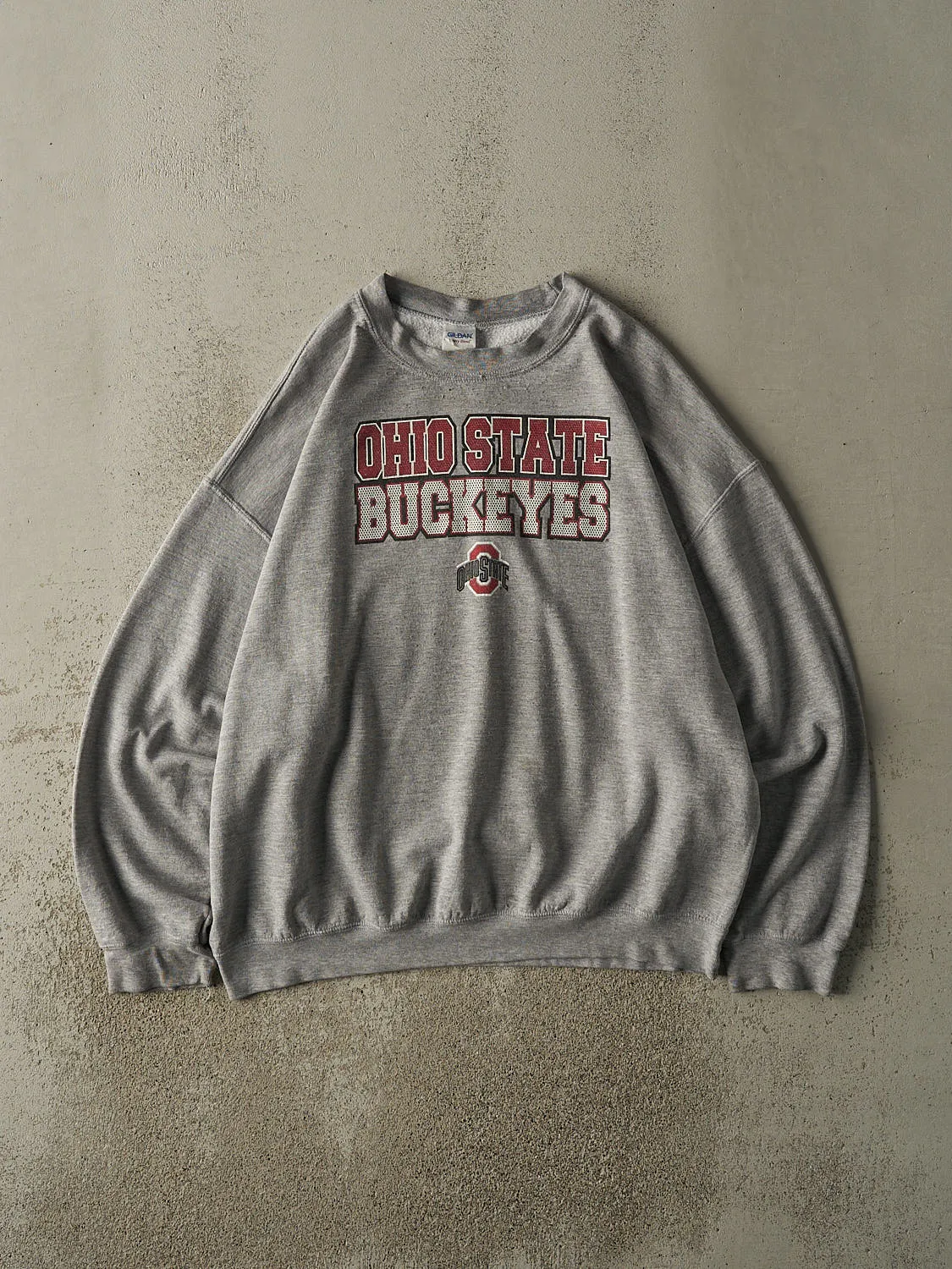 Vintage Y2K Grey Ohio State Buckeyes Crewneck (XL/XXL) sold by Rebalance Vintage