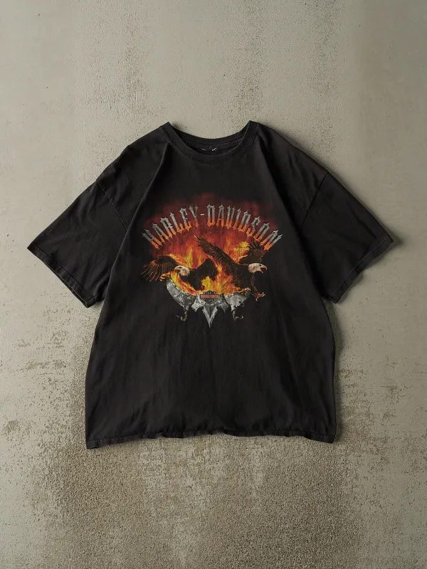 Vintage 04' Faded Black Pharr Tx Harley Davidson Tee (L) sold by Rebalance Vintage
