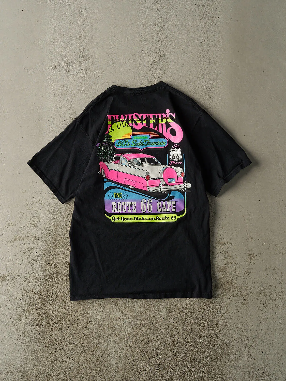 Vintage 04' Black Route 66 Cafe Tee (M/L) sold by Rebalance Vintage product image thumbnail 2