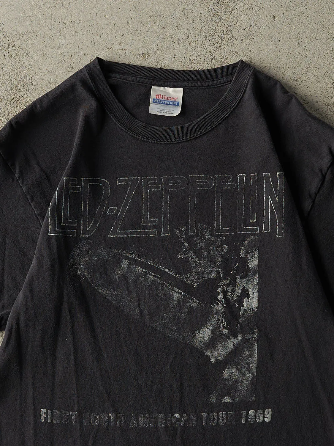 Vintage Y2K Faded Black Led Zeppelin Tee (S/M) sold by Rebalance Vintage product image thumbnail 2
