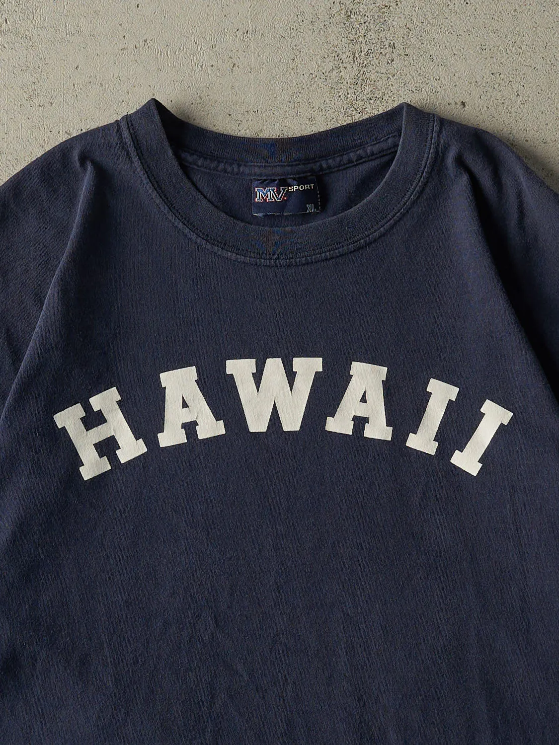 Vintage 90s Navy Blue Hawaii Tee (L/XL) sold by Rebalance Vintage product image thumbnail 2