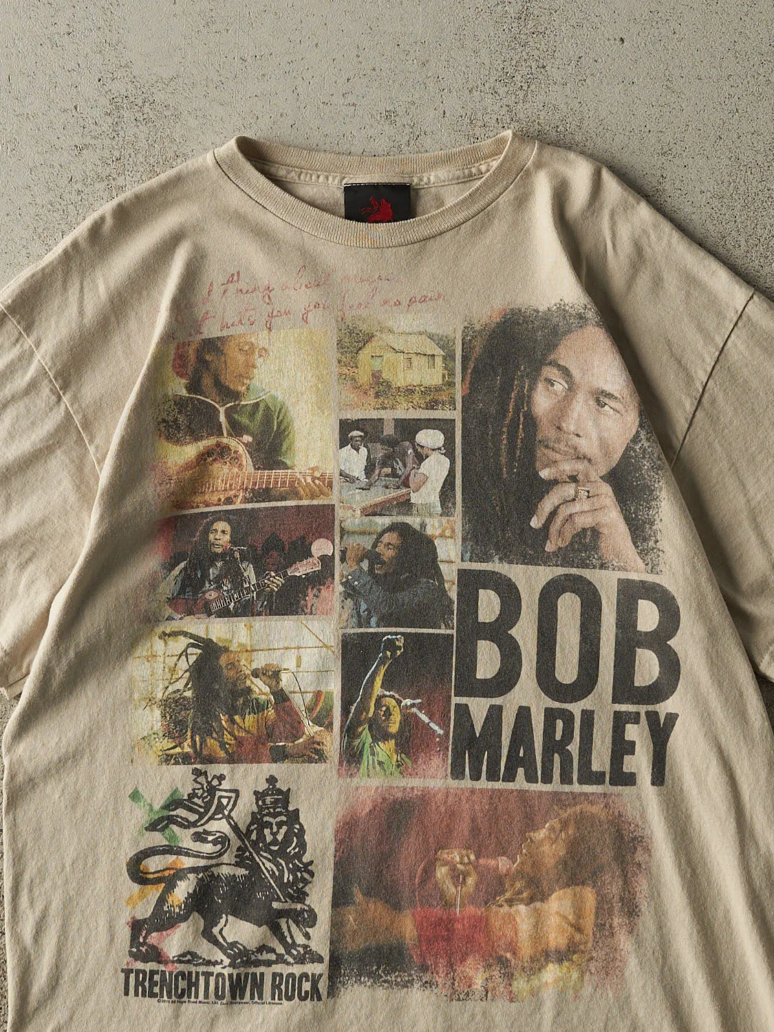 Vintage 10' Beige Bob Marley Tee (L) sold by Rebalance Vintage product image thumbnail 2