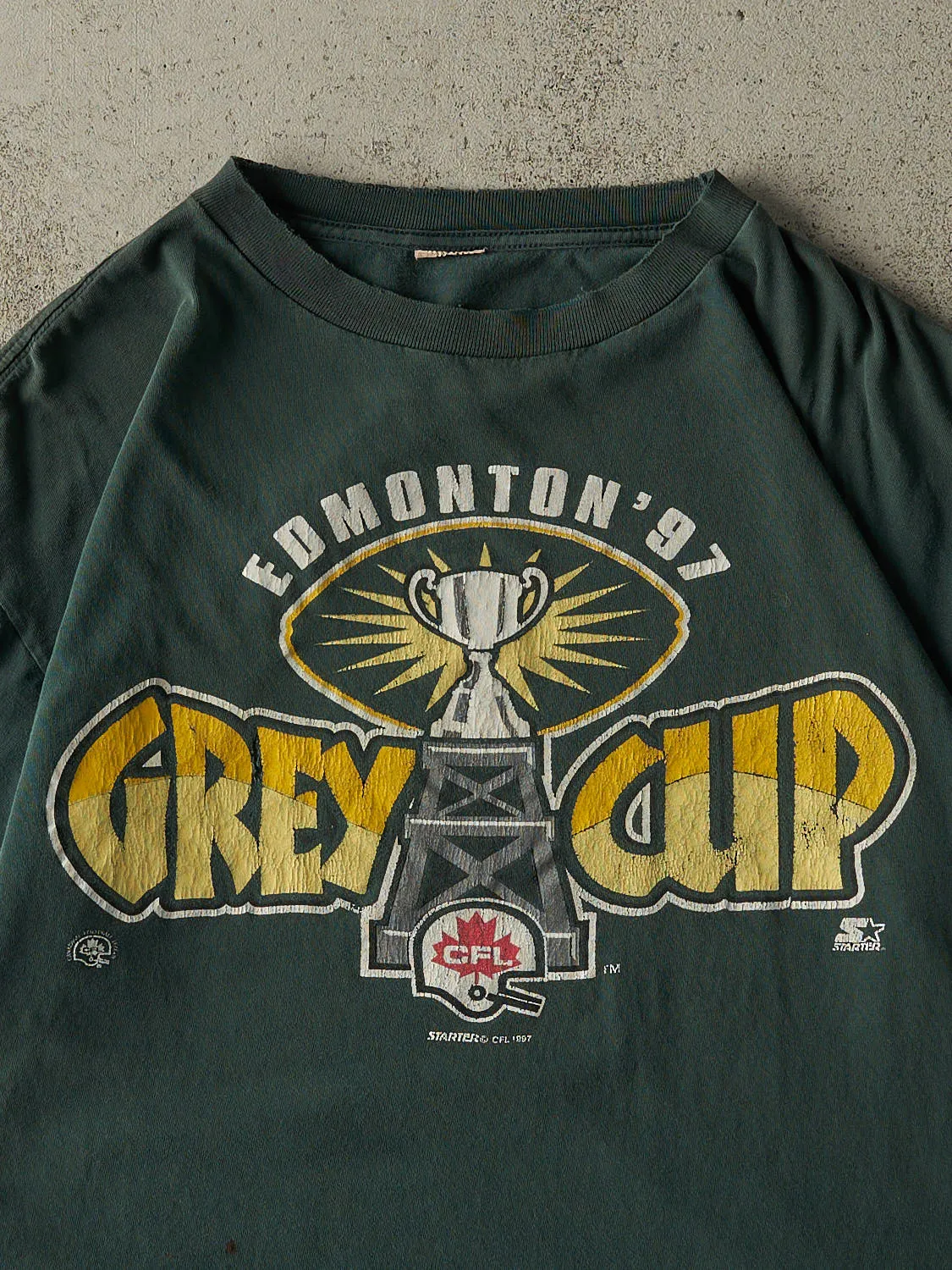 Vintage 97' Green Edmonton Eskimo's CFL Grey Cup Tee (L/XL) sold by Rebalance Vintage product image thumbnail 2