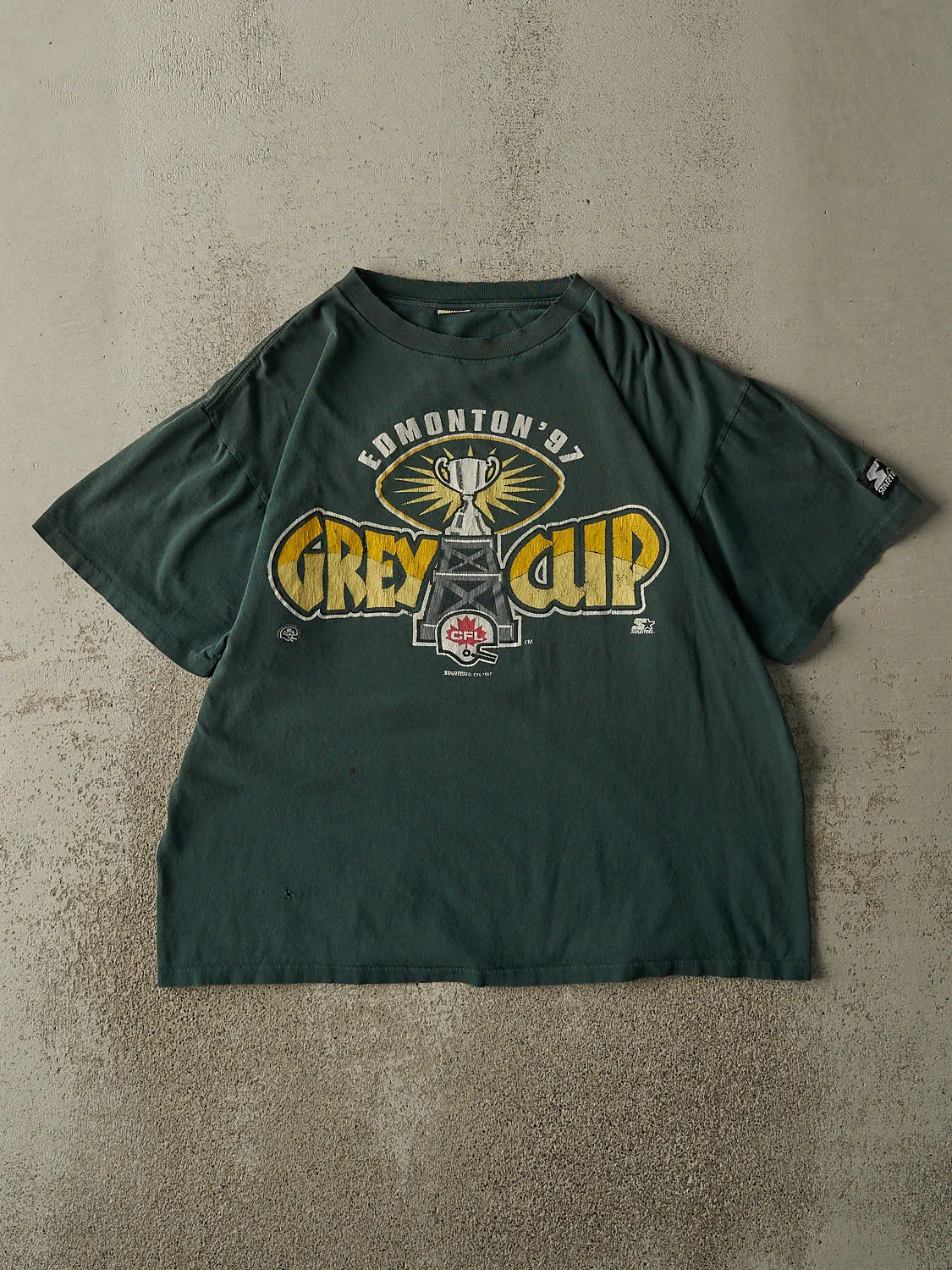 Vintage 97' Green Edmonton Eskimo's CFL Grey Cup Tee (L/XL) sold by Rebalance Vintage