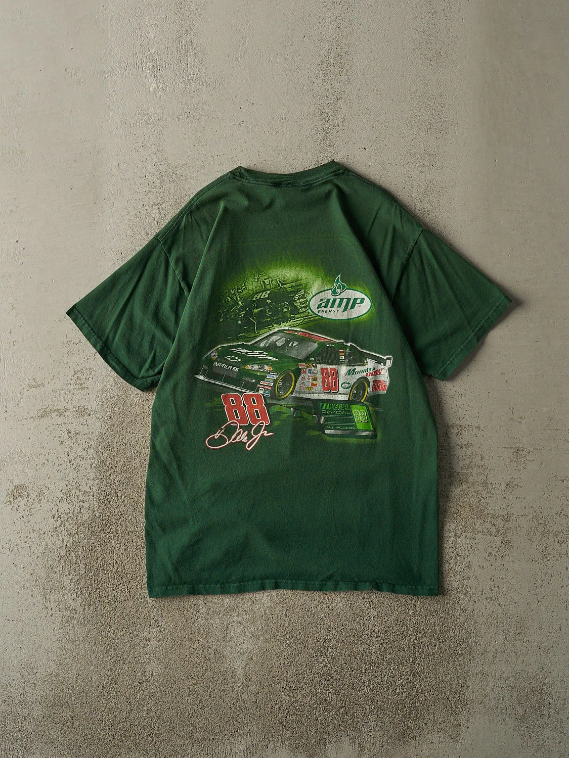 Vintage Y2K Green Dale Earnhardt Jr. Nascar Racing Tee (M/L) sold by Rebalance Vintage product image thumbnail 2