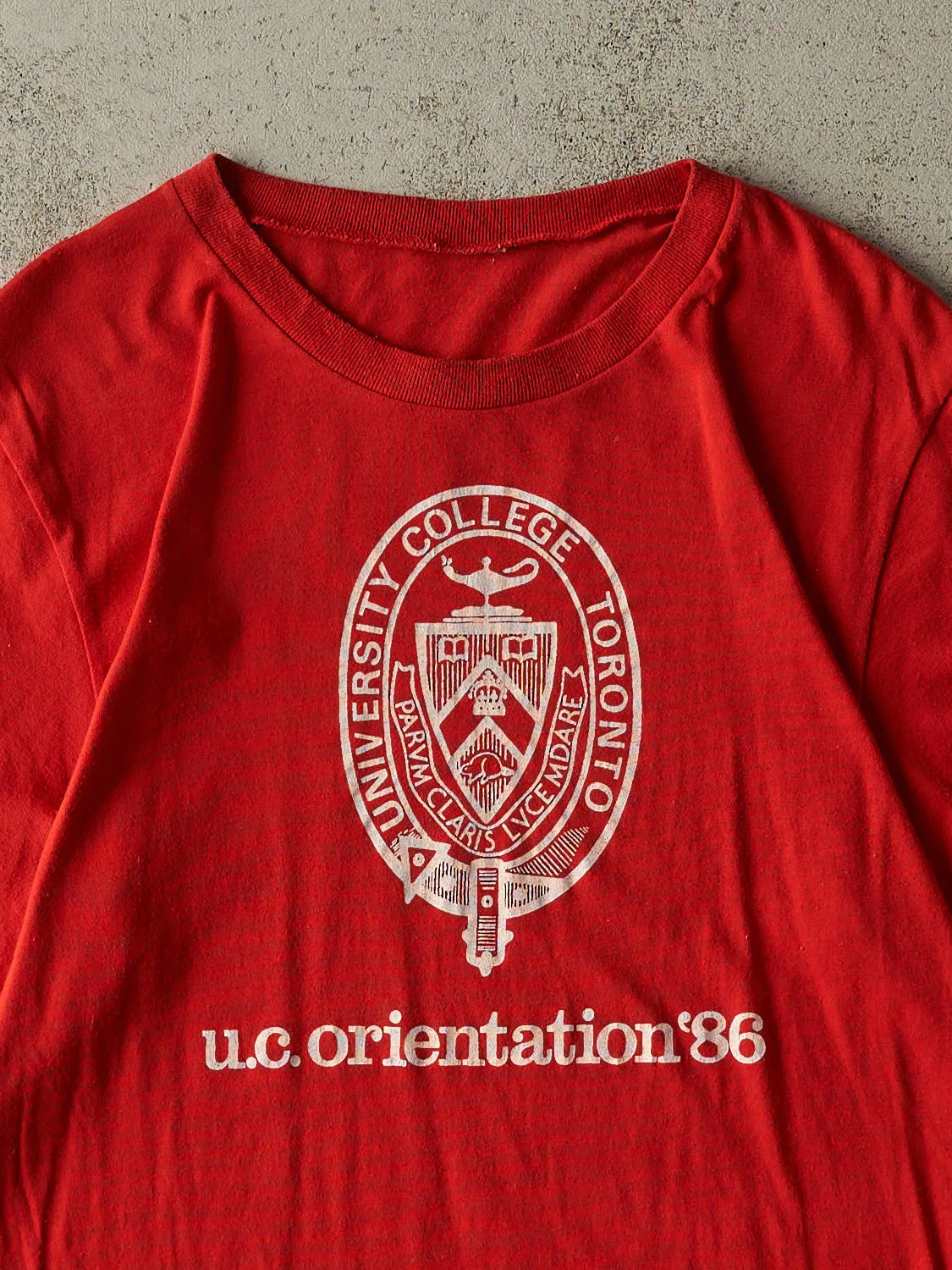 Vintage 86' Red University of Toronto Orientation Single Stitch Tee (M/L) sold by Rebalance Vintage product image thumbnail 2