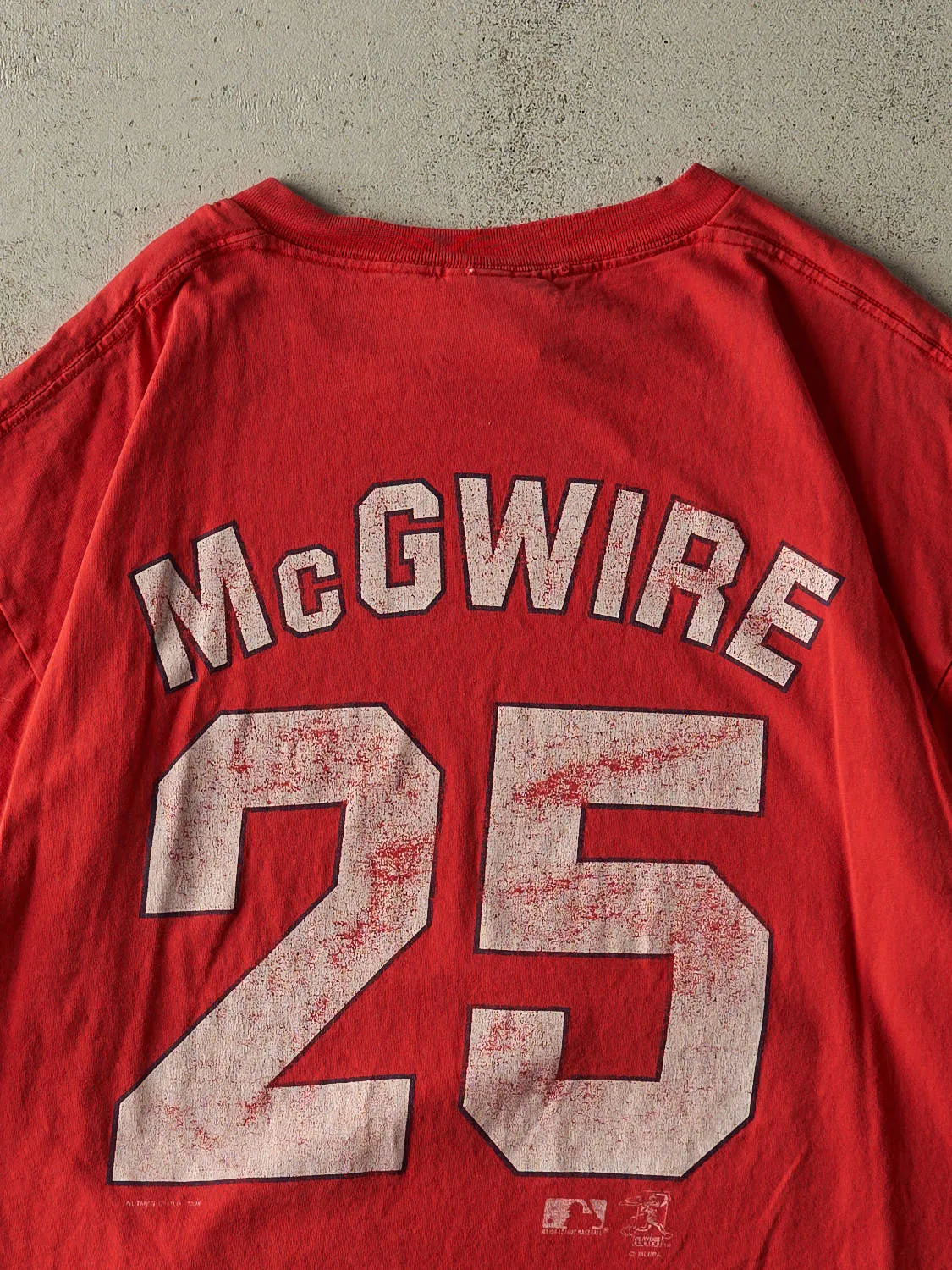 Vintage 98' Red St. Louis Cardinals #25 Mark McGwire Player Tee (XL/XXL) sold by Rebalance Vintage product image thumbnail 4