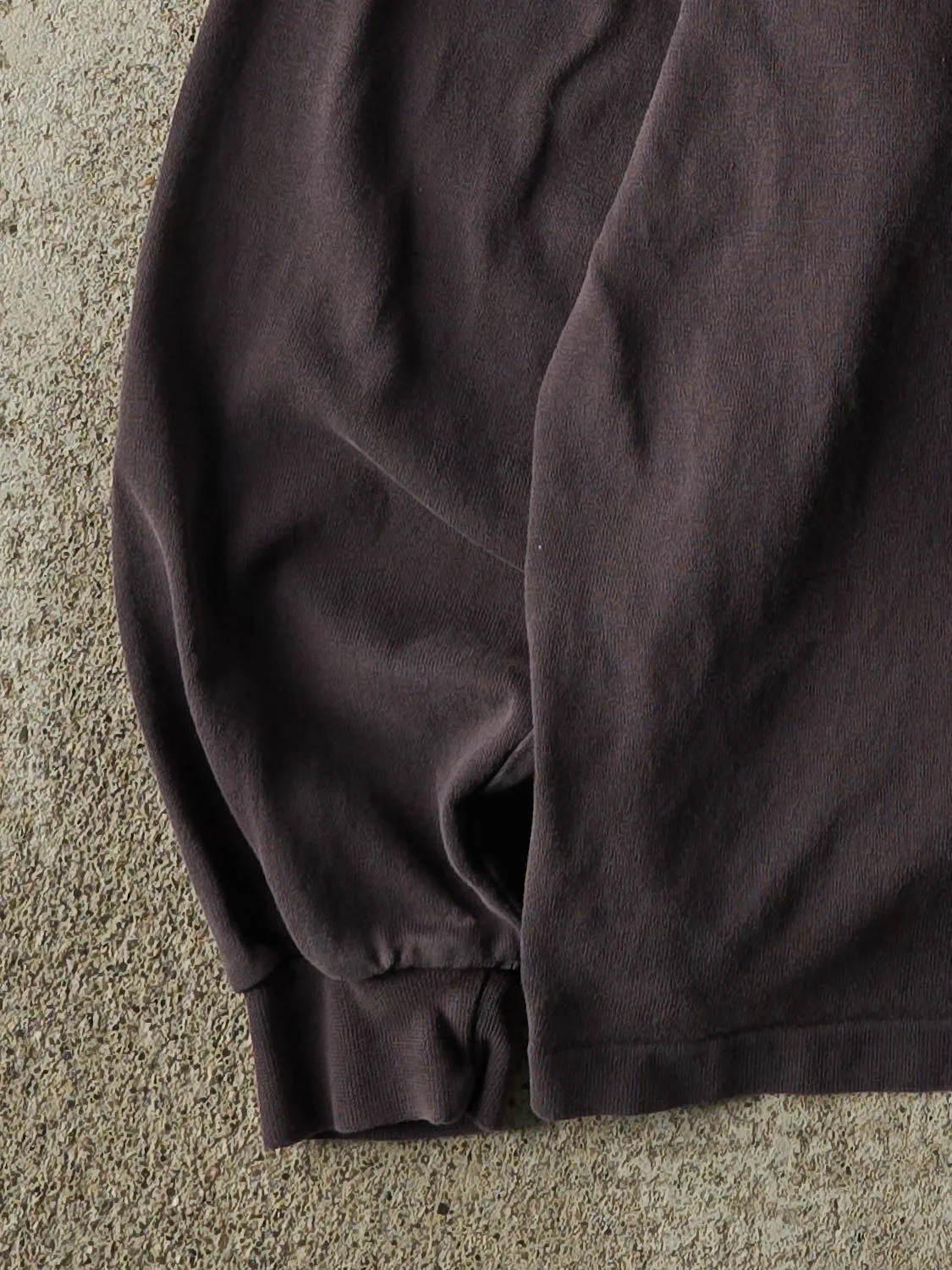 Vintage 90s Charcoal Grey Quarter Button Long Sleeve (L/XL) sold by Rebalance Vintage product image thumbnail 3