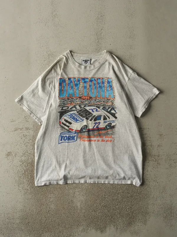 Vintage 95' Heather Grey Daytona Racing Tee (XL) sold by Rebalance Vintage