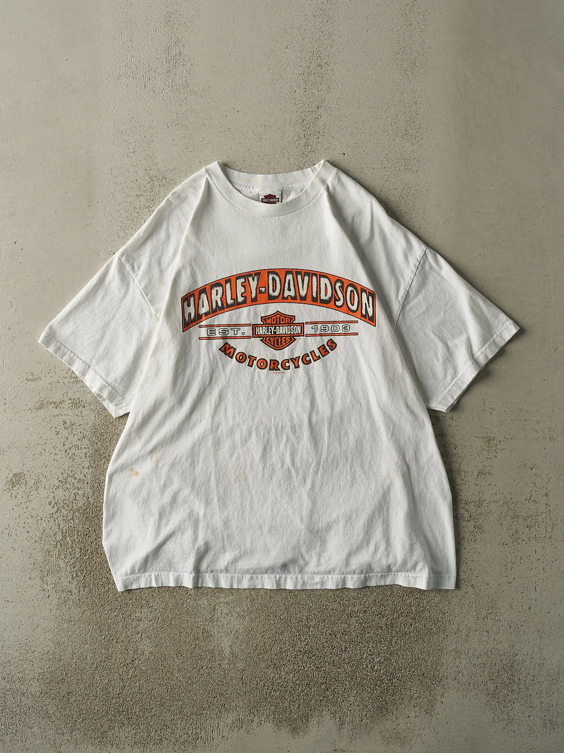 Vintage 14' White Orlando FL Harley Davidson Tee (XL/XXL) sold by Rebalance Vintage