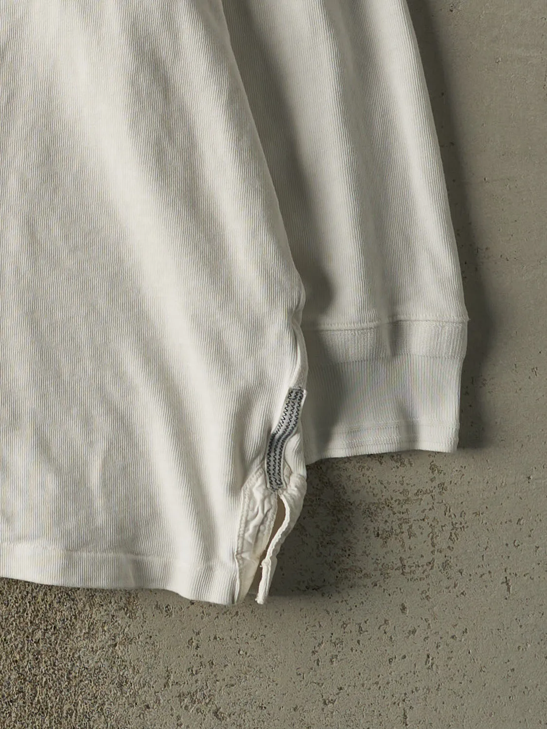 Vintage 90s White Polo Ralph Lauren Embroidered Rugby Long Sleeve (XXXXL) sold by Rebalance Vintage product image thumbnail 3