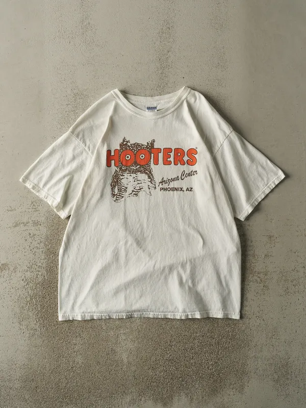 Vintage Y2K White Phoenix, AZ Hooters Tee (XL) sold by Rebalance Vintage