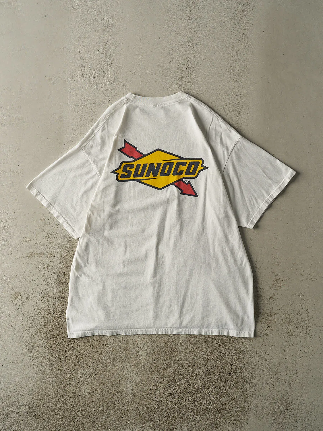 Vintage 90s White Sunoco Logo Tee (XL/XXL) sold by Rebalance Vintage product image thumbnail 2
