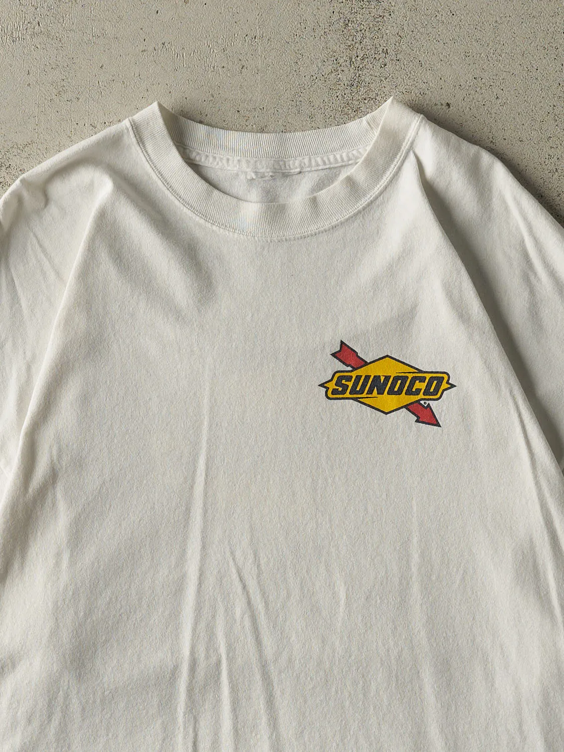 Vintage 90s White Sunoco Logo Tee (XL/XXL) sold by Rebalance Vintage product image thumbnail 3
