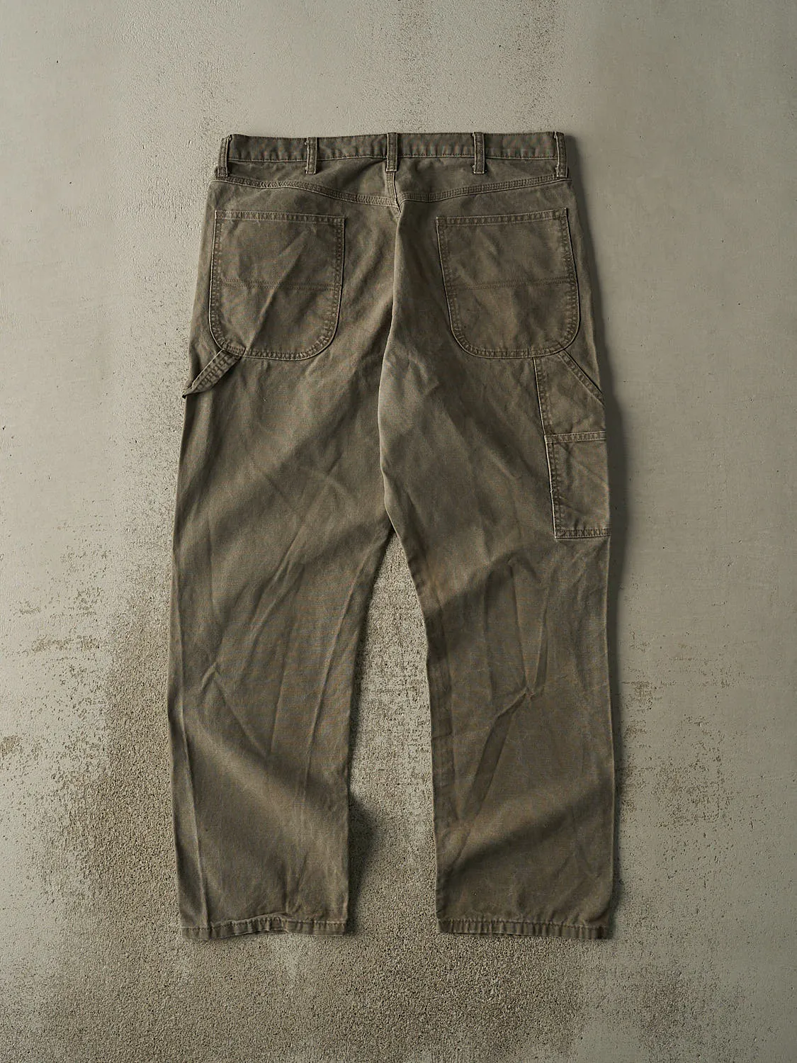 Vintage 90s Faded Brown Rustler Carpenter Pants (37x31) sold by Rebalance Vintage product image thumbnail 2