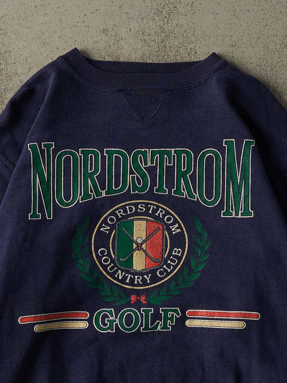 Vintage 90s Navy Blue Nordstrom Country Club Golf Boxy Crewneck (M/L) sold by Rebalance Vintage product image thumbnail 2