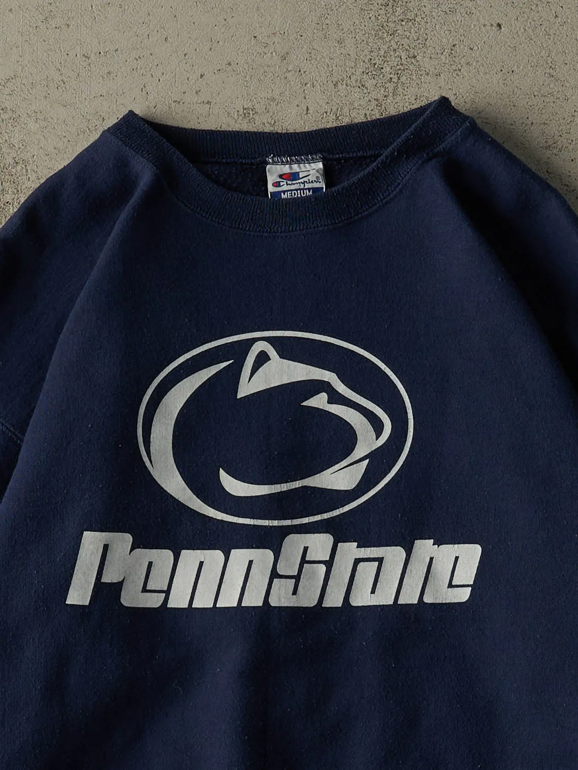 Vintage Y2K Navy Blue Penn State University Nittany Lions Crewneck (M) sold by Rebalance Vintage product image thumbnail 2