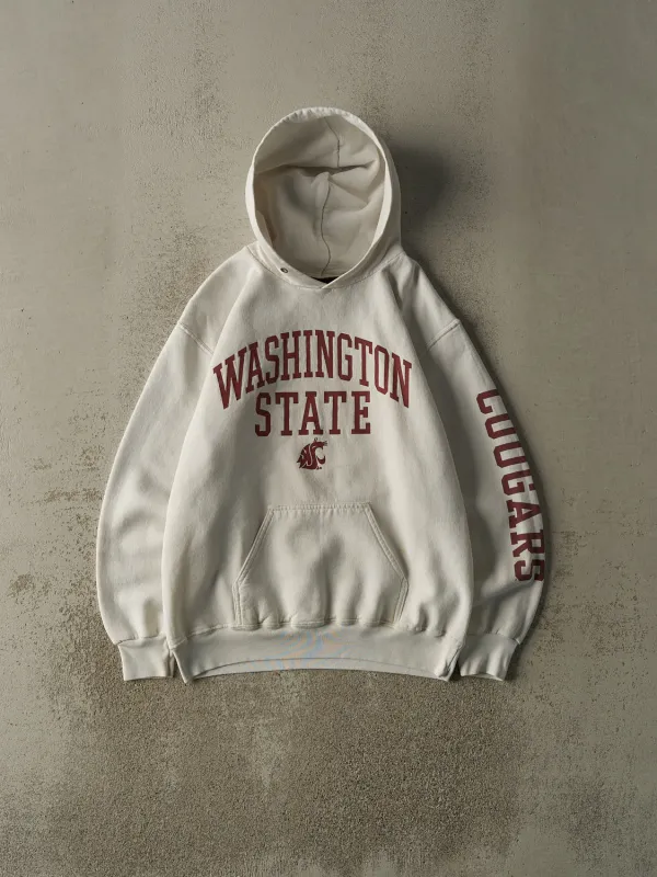 Vintage Y2K White Washington State University Cougars Hoodie (M/L) sold by Rebalance Vintage