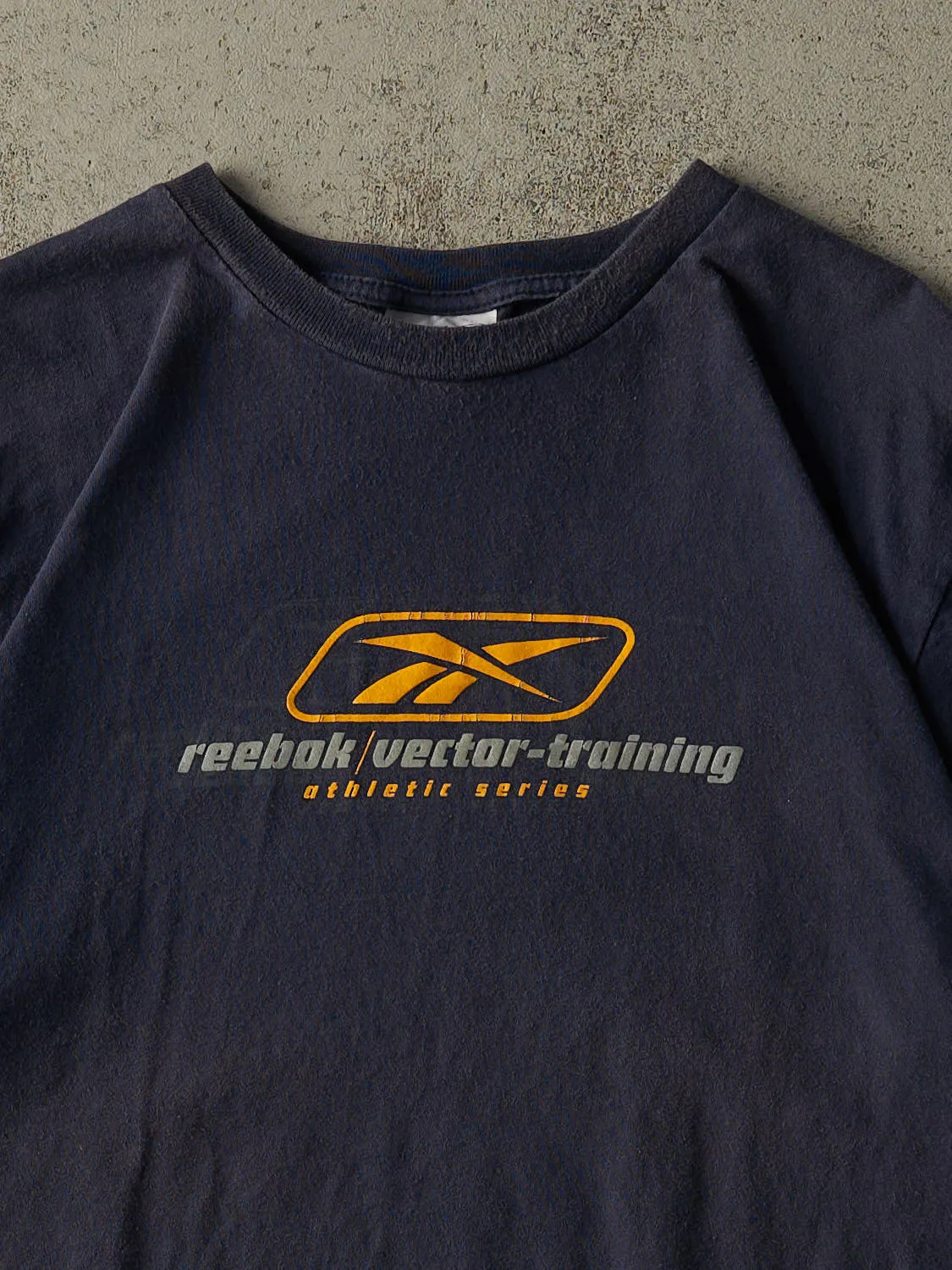 Vintage Y2K Navy Blue Reebok Tee (L/XL) sold by Rebalance Vintage product image thumbnail 2