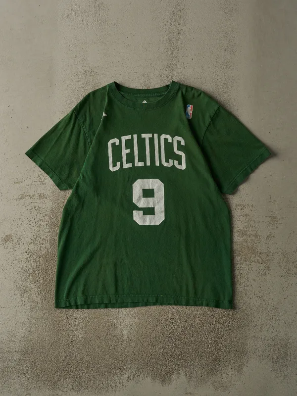 Vintage Y2K Green Adidas Boston Celtics #9 Rajon Rondo Tee (L) sold by Rebalance Vintage