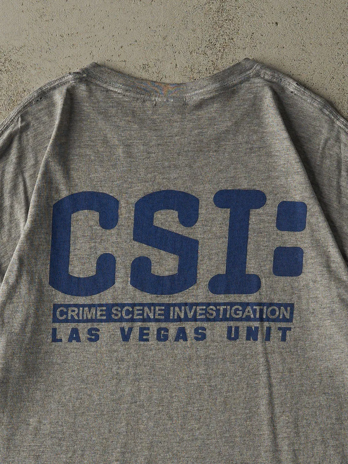 Vintage Y2K Grey CSI Las Vegas Tee (L/XL) sold by Rebalance Vintage product image thumbnail 4