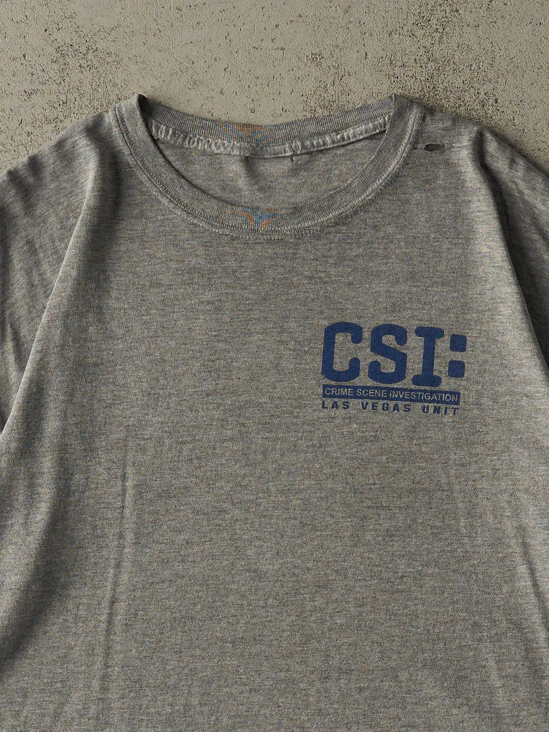 Vintage Y2K Grey CSI Las Vegas Tee (L/XL) sold by Rebalance Vintage product image thumbnail 3