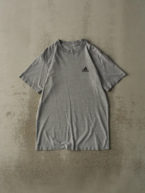 Vintage 90s Grey Adidas Embroidered Logo Tee (M/L) sold by Rebalance Vintage