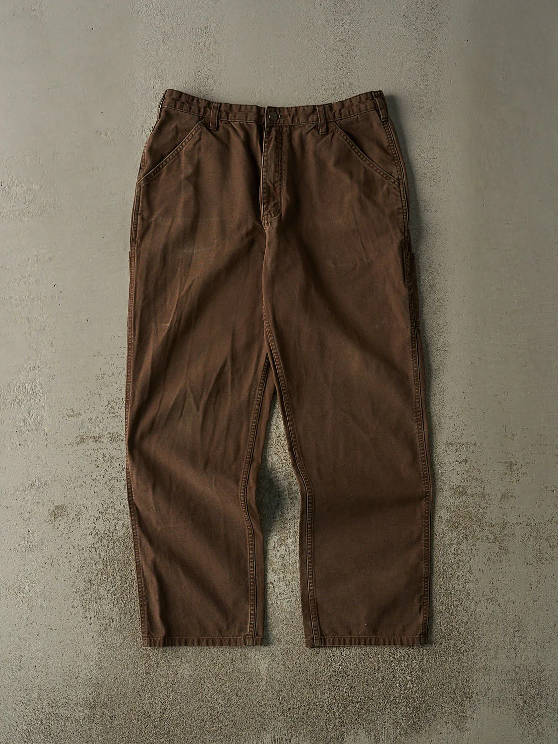 Vintage Y2K Faded Brown Carpenter Work Pants (34x31) sold by Rebalance Vintage