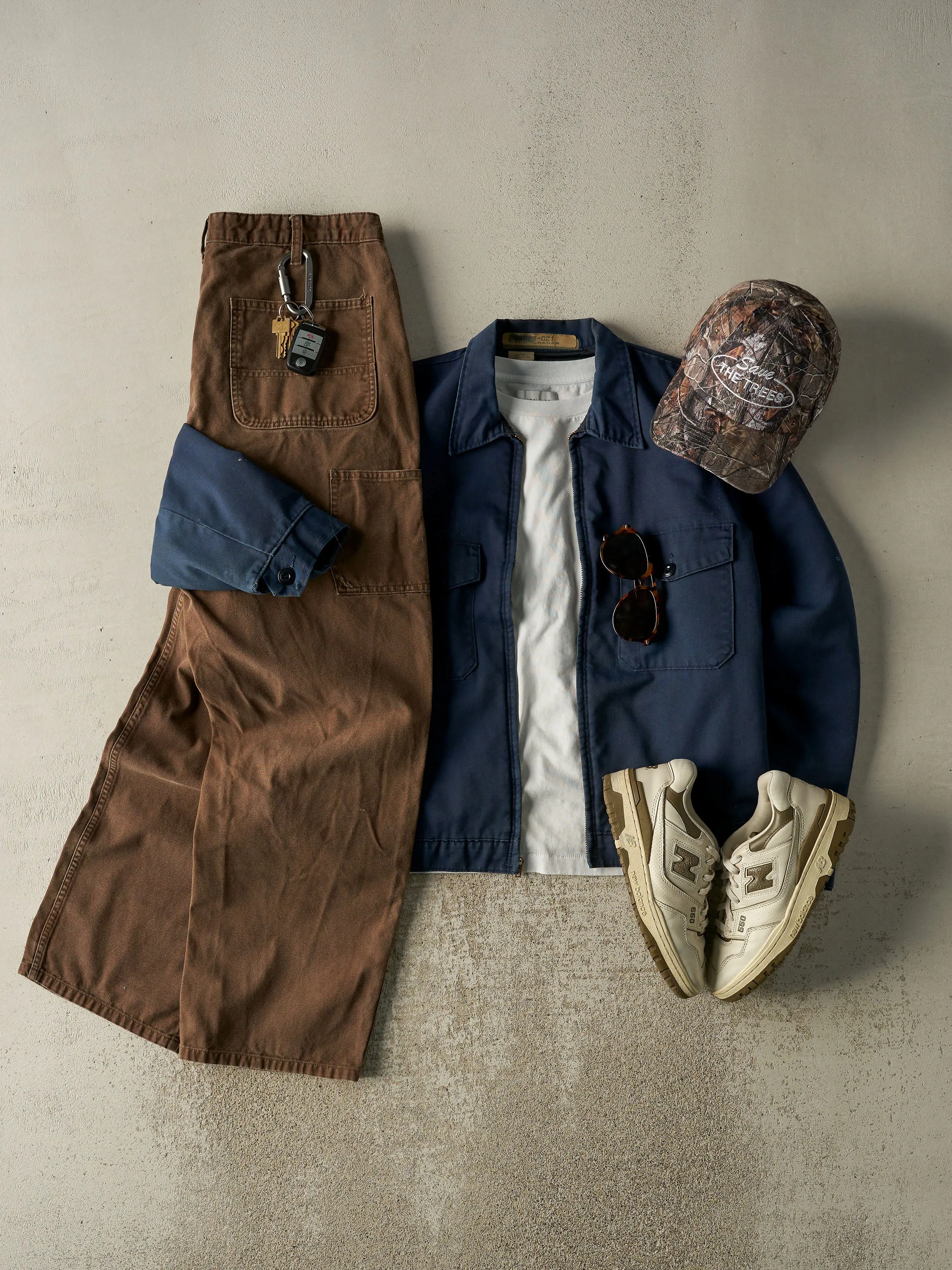 Vintage Y2K Faded Brown Carpenter Work Pants (34x31) sold by Rebalance Vintage product image thumbnail 2