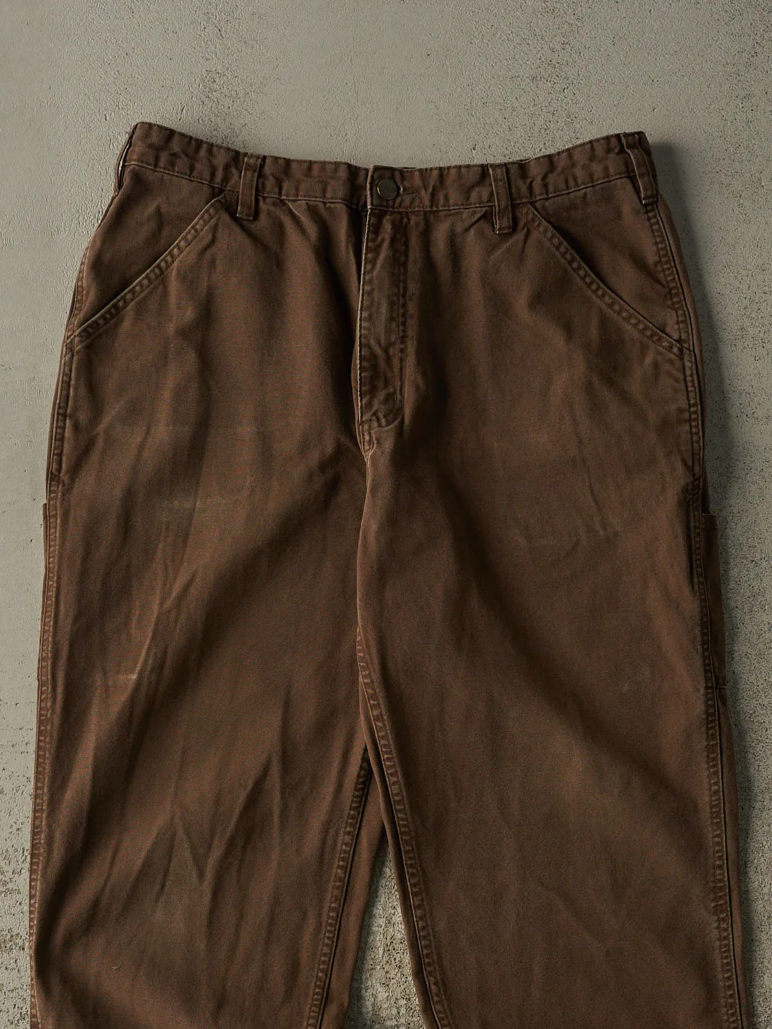 Vintage Y2K Faded Brown Carpenter Work Pants (34x31) sold by Rebalance Vintage product image thumbnail 4